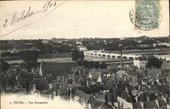 CPA Tours vue d'ensemble 