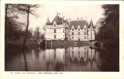 CPA Azay le Rideau vue generale Facade Est 