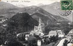 CPA Lourdes la Basilique 