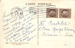 CPA Lourdes Hautes Pyrenees la Basilique 