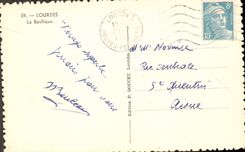 CPA Lourdes la Basilique 