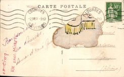 CPA Lourdes la Basilique vue de Cote 