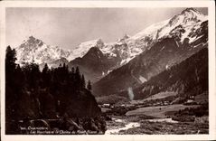CPA Chamonix Les Hauches et la Chaine du Mont Blanc 