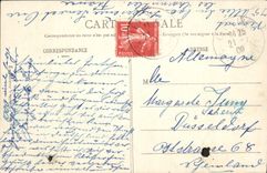 CPA St Germain en Laye Le Rond Point des roses et la Terrasse Perspective 