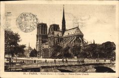 CPA Paris Notre Dame L'Abside 
