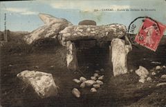 CPA Carnac Entree du Dolmen de Kermarie 