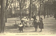 REPRO Scenes parisiennes Aux Champs Elysees Les Nonnous 