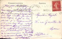 CPA Lourdes Le Calvaire Breton et la Basilique 