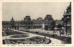 CPA Paris Vue sur le Louvre et le Carrousel 