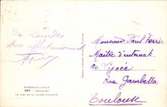 CPA Pyrenees Ocean Lourdes Le Fort et la Vallee d'argrles 