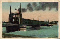 CPA Strasbourg Pont du Chemin de Fer sur le Rhin 