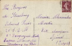 CPA Strasbourg Pont du Chemin de Fer sur le Rhin 