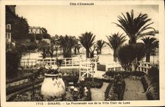 CPA Cote d'Emeraude Dinard La Promenade vue de la Villa Clair de Lune 