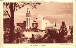 CPA Exposition coloniale internationale Paris 1931 Algerie Minaret 