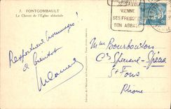 CPA Fontgombault Le Chevet de l'Eglise abbatiale
