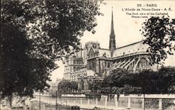CPA Paris L'Abside de Notre Dame 