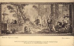 CPA Musee des Tapisseries d'Aix Sancho partant pour gouverner L'ile de Barateria 