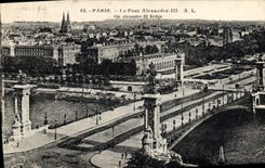 CPA Paris Le Pont Alexandre III 