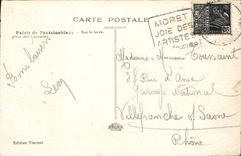 CPA Palais de Fontainebleau sur le terre plein des Cascades 