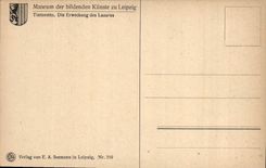 CPA Museumder bildenden Kunste zu Leipzig Tintoretto Die Erweckung des Lazarus 