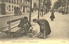 REPRO Scenes parisiennes Le Marchand d'Ail 