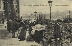 REPRO Les petits metiers de Paris Le marche aux fleurs 