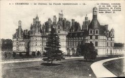 CPA Chambord Le Chateau La Facade septentrionale 