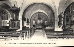 CPA Domremy Interieur de l'Eglise ou fut baptisee Jeanne D'Arc 