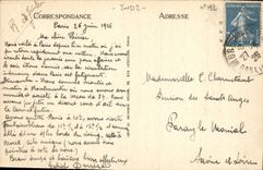 CPA Paris Notre Dame Facade Tympan du Portail Central 