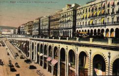 CPA Alger Boulevard de la Republique et les Rampes 
