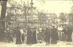 REPRO Scenes parisiennes Aux Champs Elysees Les Chevaux de Bois 