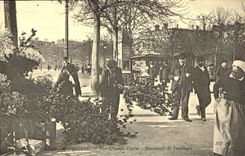 REPRO Scenes parisiennes Aux Champs Elysees Marchands de Feuillages 