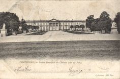 CPA Compiegne Facade Principale du Chateau cote du Parc 