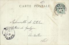 CPA Compiegne Facade Principale du Chateau cote du Parc 