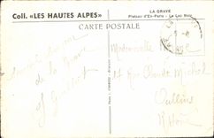 CPA Coll les Hautes Alpes La Grave Plateau d'En Paris Le Lac Noir 