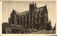 CPA La Douce France Metz Moselle L'Abside de la Cathedrale 