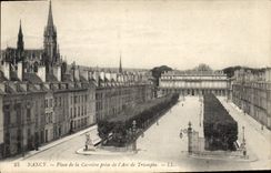 CPA Nancy Place de la Carriere prise de l'Arc de Triomphe 
