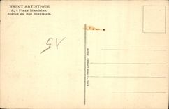 CPA Nancy Artistique Place Stanislas Statue du Roi Stanislas 
