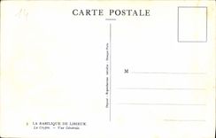 CPA La Basilique de Lisieux La Crypte Vue generale
