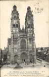 CPA Tours I et L Cathedrale St Gatien 