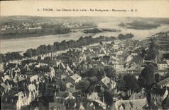 CPA Tours Les Coteaux de la Loire Ste Radegonde Marmoutier 