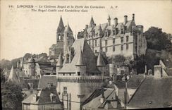 CPA Loches Le Chateau Royal et la Porte des Cordeliers 