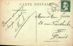 CPA Loches Le Chateau Royal et la Porte des Cordeliers 