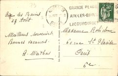 CPA Aix les Bains Lac du Bourget et colline de la Chambotte 