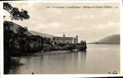 CPA Hautecombe Lac du Bourget L'abbaye et le Chateau Chatillon 