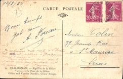 CPA Pralognan Aiguilles de la Gliere Vanoise et le Pont de la Gliere