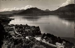 CPA Lac d'Annecy Chavoires au fond le Col de Leschaux 