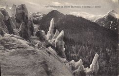 CPA Pyramides au Glacier des Bossons et le Dome du Gouter 