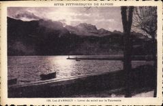CPA Sites Pittoresques de Savoie Lac d'Annecy Lever de soleil sur la Tournette 