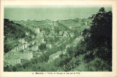 CPA Menton Vallee du Bonigo et vue sur la Ville 